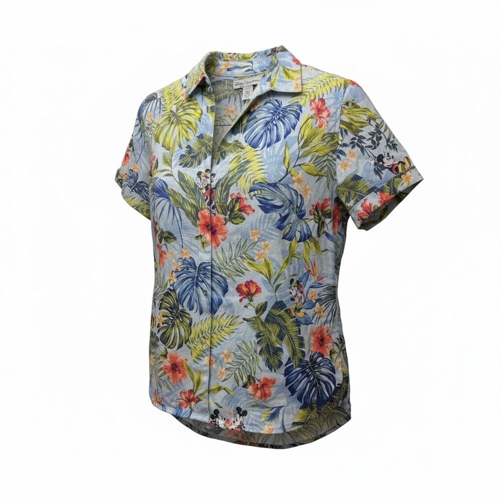 LIMITED EDITION Tommy Bahama Disney Jungle Jubilee Linen Shirt XS Mickey Rare - Picture 2 of 5